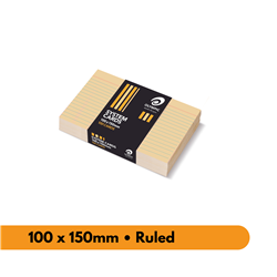 OLYMPIC SYSTEM CARDS Ruled 100x150mm 4x6 Buff Pack100